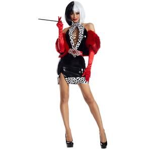 NEW Party King Cruel Madam Cruella Deville Costume Size Small